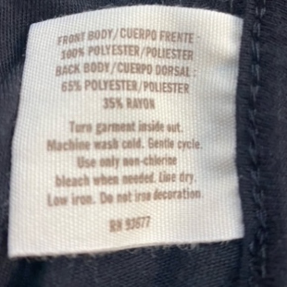 Black Sequin Front Tank Top Size Medium - Picture 8 of 9